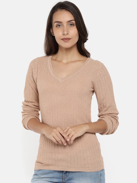 

Manola Women Taupe Solid Top