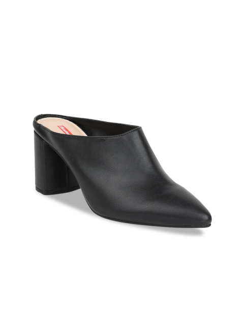 

Bata Women Black Solid Mules