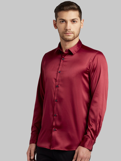 

Parx Men Red Slim Fit Solid Casual Shirt