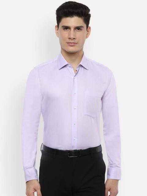

Van Heusen Men Purple Slim Fit Self Design Formal Shirt