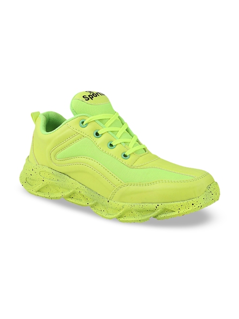 

Shoetopia Boys Fluorescent Green Sneakers