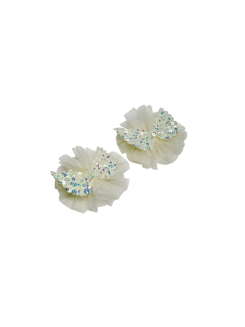

Stoln Girls White Set of 2 Embellished Alligator Hair Clip