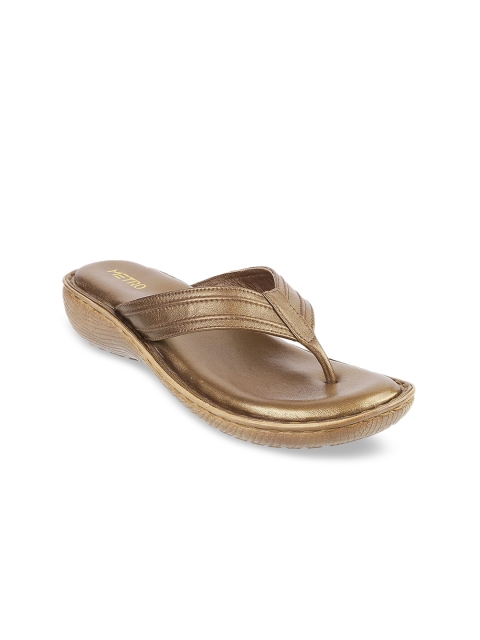 

Metro Women Gold-Toned Solid Wedges