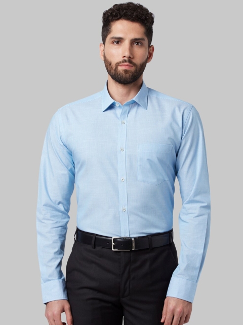 

Park Avenue Men Blue Slim Fit Striped Formal Shirt
