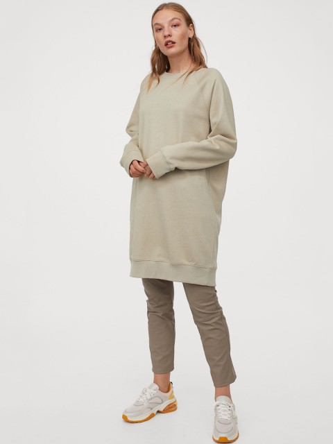 

H&M Women Beige Jumper Dress