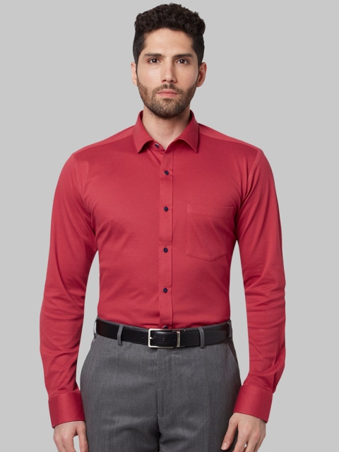 

Park Avenue Men Red Slim Fit Solid Formal Shirt