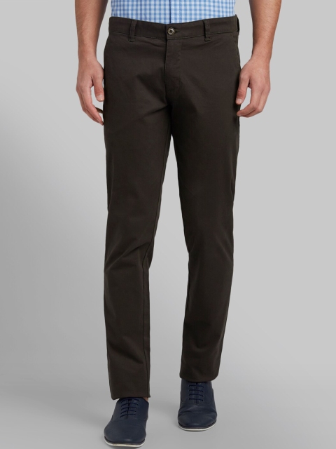 

Parx Men Brown Tapered Fit Solid Regular Trousers