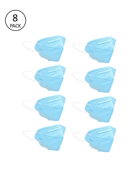 

OOMPH Adults Pack of 8 Anti-Pollution Reusable 5-Ply KN95 Mask, Blue