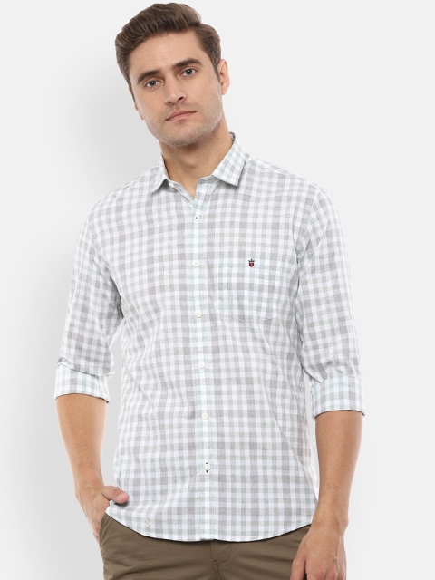 

Louis Philippe Sport Men White Regular Fit Checked Casual Shirt