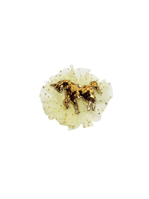 

Stoln Yellow Embellished Alligator Hair Clip