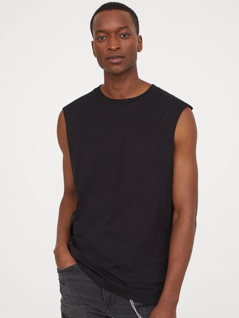 

HM Men Black Vest Top