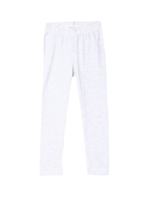 

Cherokee Girls Grey Melange Solid Ankle-Length Leggings