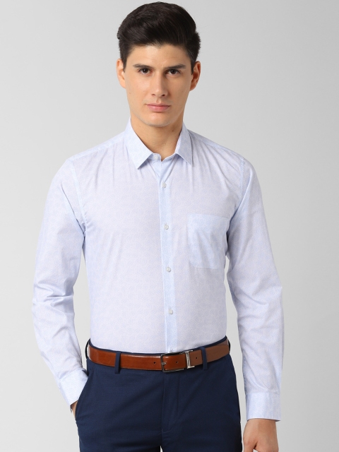

Peter England Men Blue Slim Fit Printed Formal Shirt