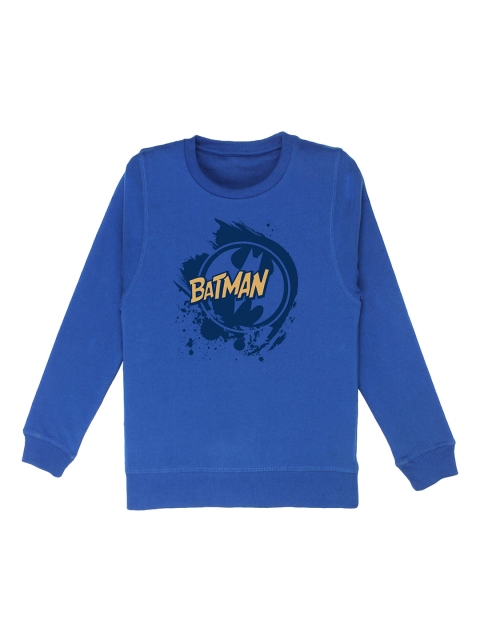 

Kids Ville Boys Blue Batman Printed Sweatshirt