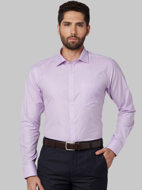 

Park Avenue Men Purple Slim Fit Self Design Formal Shirt