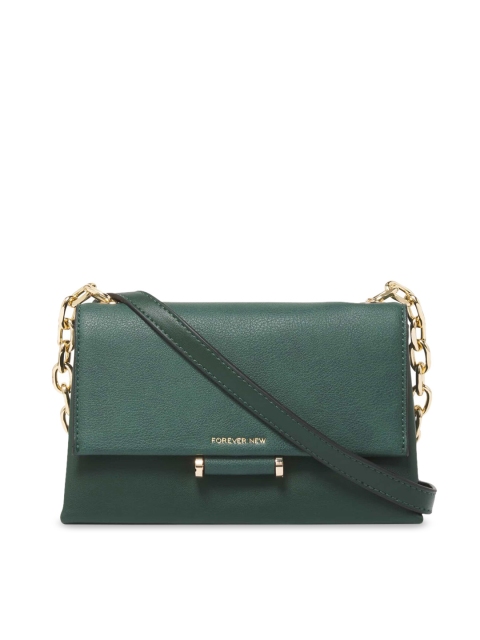 

Forever New Green Solid Sling Bag
