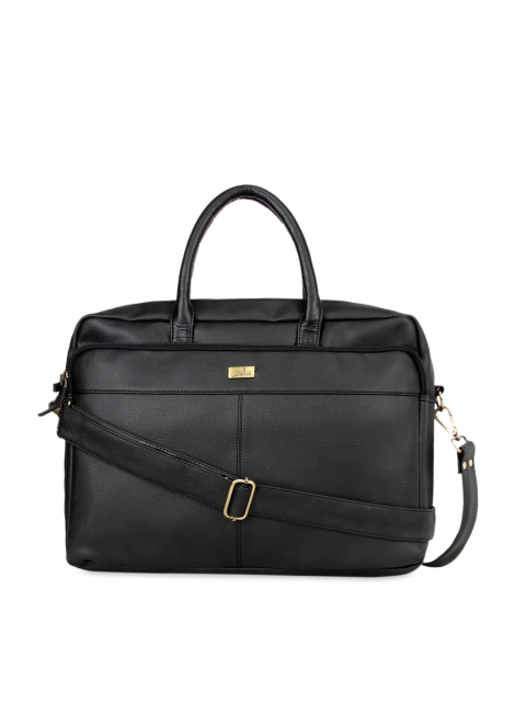 

yelloe Men Black Solid Laptop Bag
