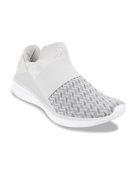 

Metro Men Grey Textured Slip-On Sneakers