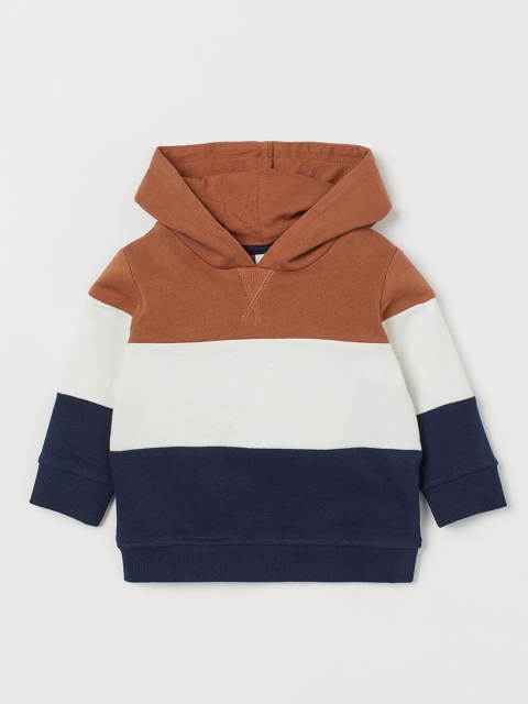 

H&M Boys White & Blue Cotton Hoodie