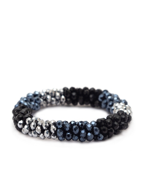 

Globus Grey Silver-Plated Elasticated Bracelet