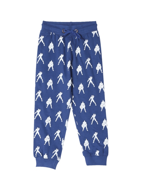 

Colt Boys Blue & White Avengers Printed Joggers