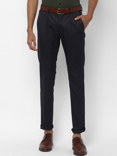 

Allen Solly Men Navy Blue Slim Fit Solid Regular Trousers