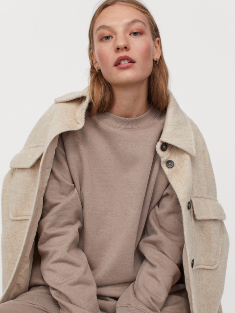 

H&M Women Beige Jumper Dress
