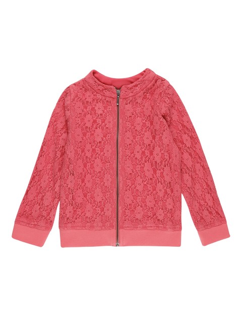

Cherokee Girls Pink Self Design Tailored Jacket