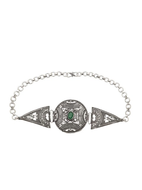 

INDYA Silver-Toned Brass Choker Necklace