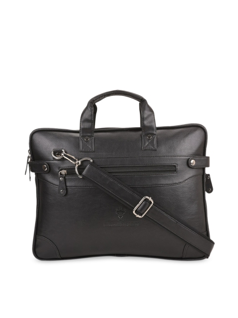 

Lioncrown Unisex Black Solid Messenger Bag