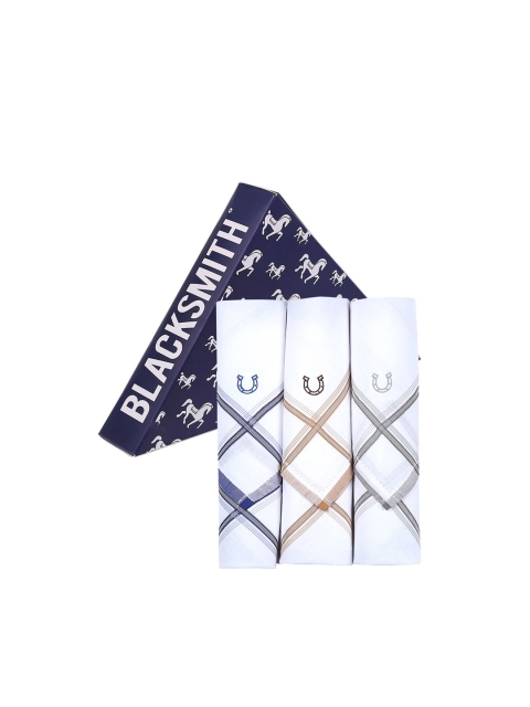 

Blacksmith Men Pack Of 3 White Handkerchief Accessory Gift Set