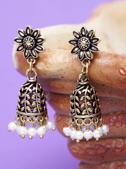 

Stoln Gold-Plated Dome Shaped Jhumkas