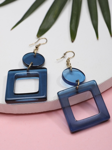 

STREET 9 Blue Square Drop Earrings