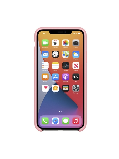 

TREEMODA Pink Solid Silicone iPhone 11 Pro Case