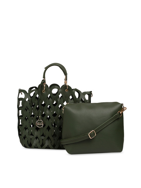 

Globus Olive Green Solid Handheld Bag & Sling Bag