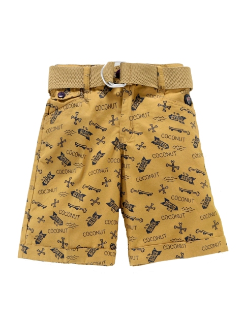 

Noddy Boys Khaki Printed Regular Fit Regular Shorts