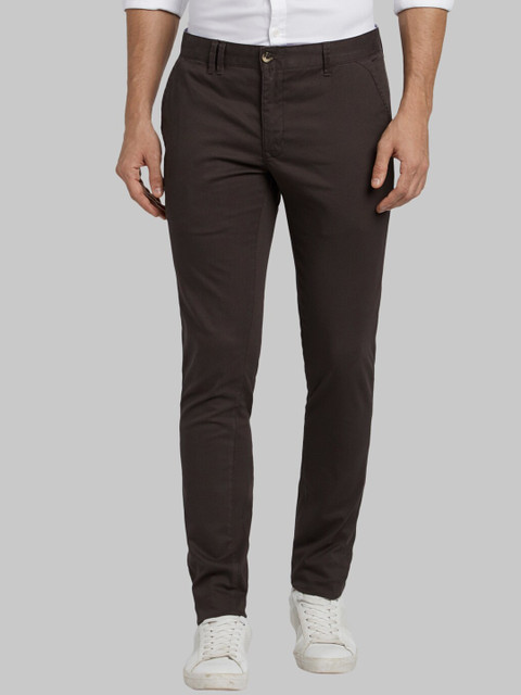 

Parx Men Brown Slim Fit Printed Chinos