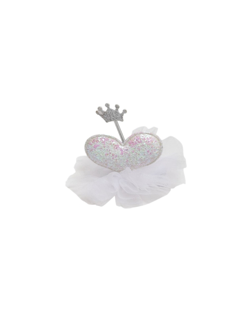 

Stoln White Embellished Alligator Hair Clip