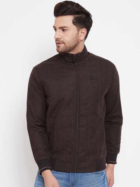 

Spirit Men Coffee Brown Solid Windcheater Bomber