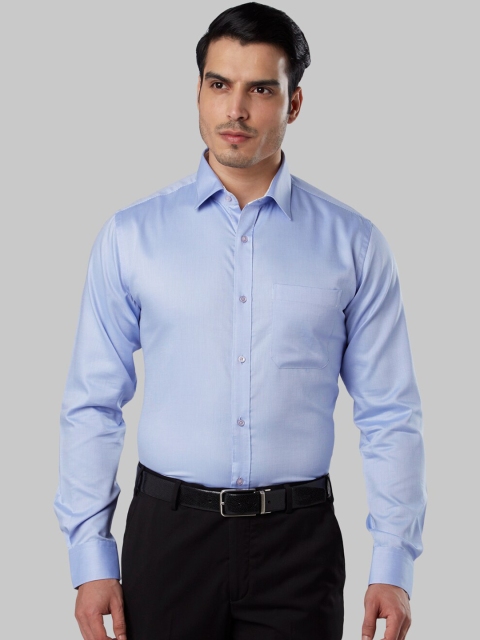 

Raymond Men Blue Slim Fit Solid Formal Shirt
