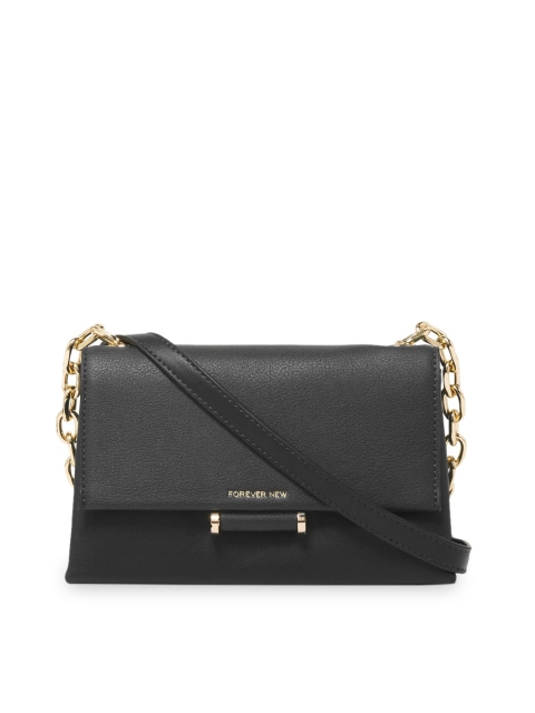 

Forever New Black Solid Sling Bag
