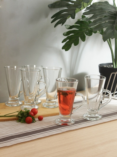 

Ocean Set Of 6 Transparent Solid Kenya Irish Coffee Mugs