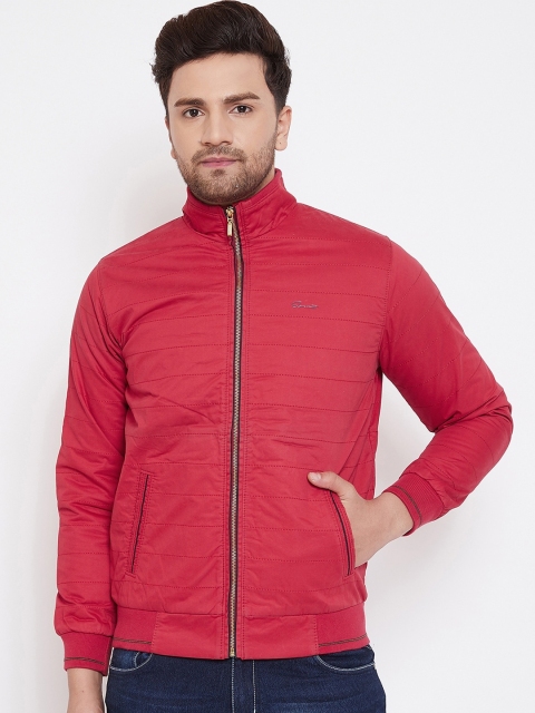 

Spirit Men Red Solid Windcheater Bomber