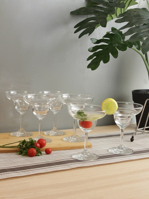

Ocean Set Of 6 Transparent Solid Margarita Glasses