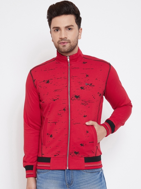 

Spirit Men Red & Black Printed Sweatshirt