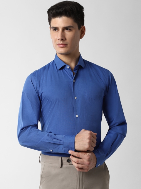 

Peter England Men Blue Slim Fit Solid Formal Shirt