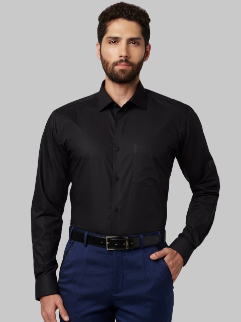

Park Avenue Men Black Slim Fit Solid Formal Shirt