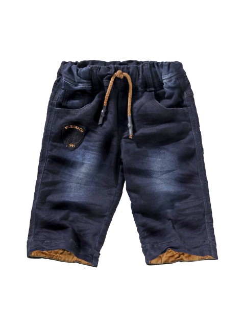 

Noddy Boys Navy Blue Washed Regular Fit Denim Shorts