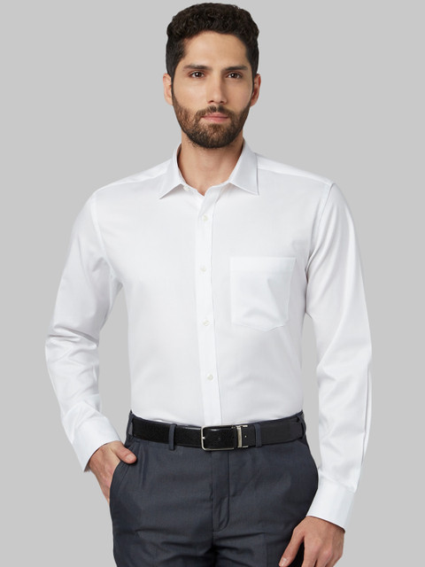 

Park Avenue Men White Regular Fit Solid Formal Shirt