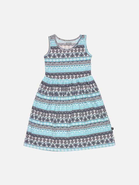 

PROTEENS Girls Blue Printed A-Line Dress